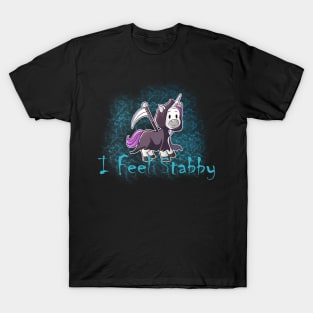 Grim Reaper Unicorn "I Feel Stabby" T-Shirt